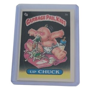 Up Chuck Series 1 Garbage Pail Kid Trading Card Excellent Condition !
